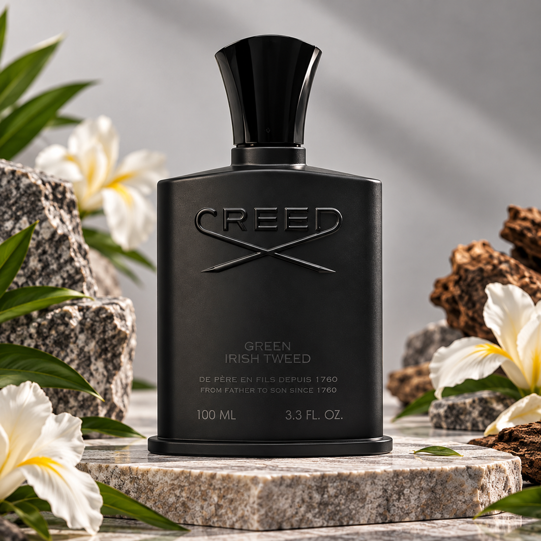 Creed Green Irish Tweed Eau De Parfum (100ml / 3.3 FL.OZ.) Outer Packaging Box